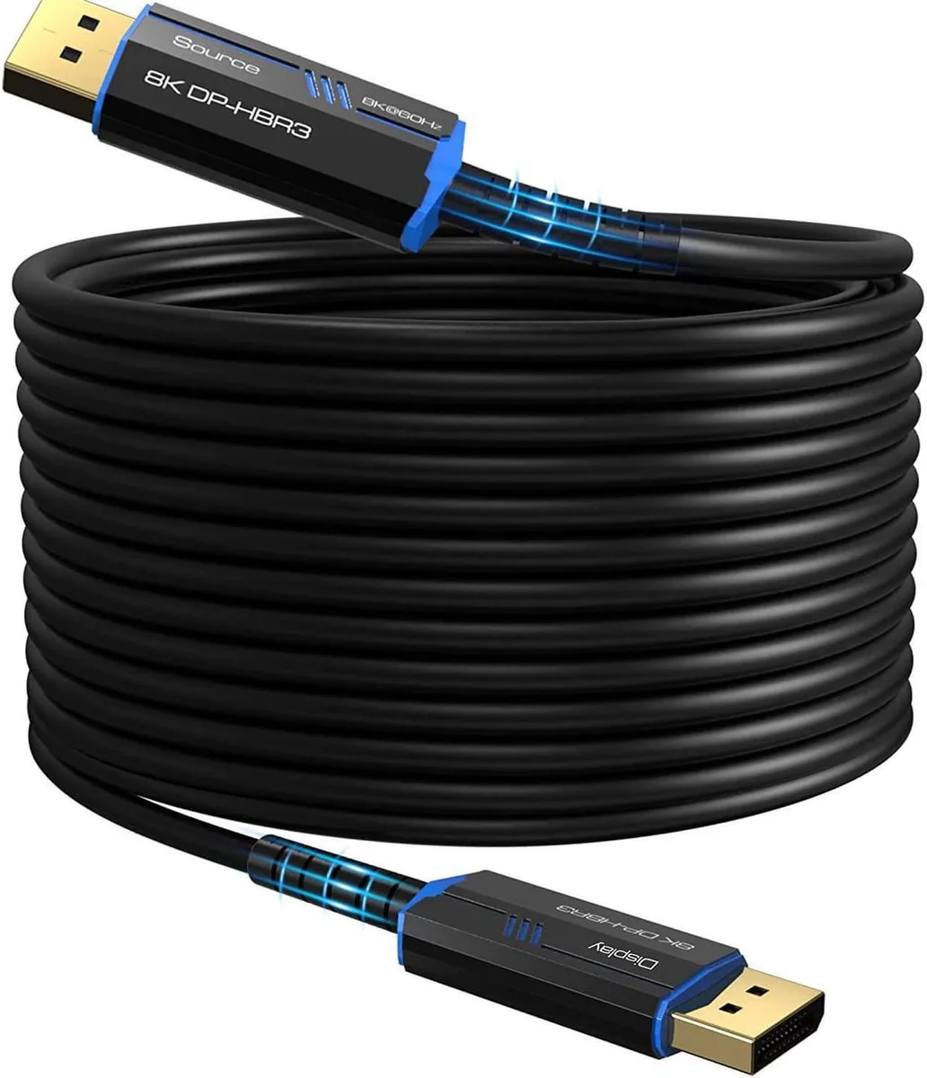 SMUGDESK SMUGDESK 8K Fiber Optic DisplayPort Cable 66ft DP1.4 32.4Gbps — product photo