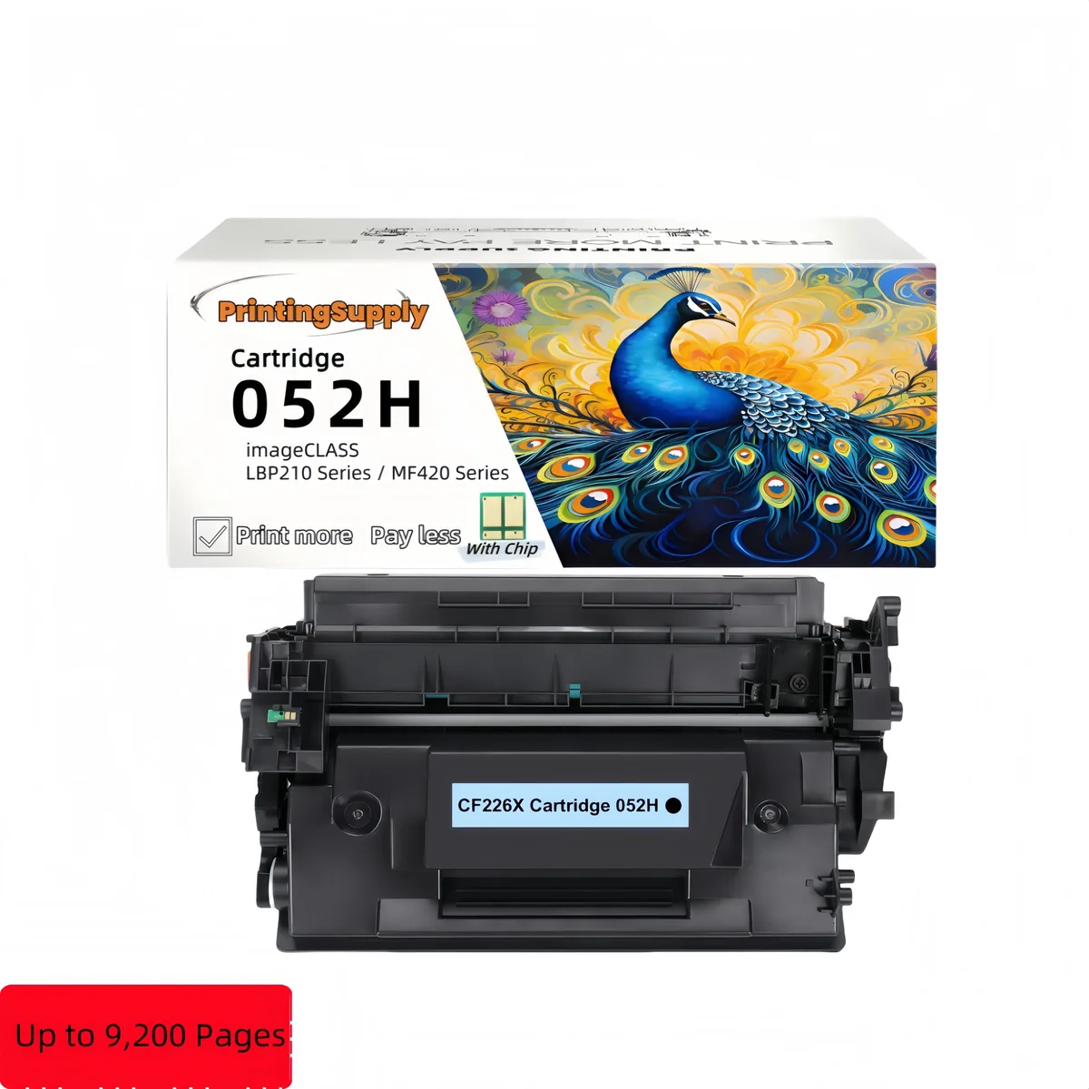 Aster Graphics Inc Aster Graphics Inc 052H Black High-Yield Compatible Toner Cartridge Single Pack 9200 pages — product photo