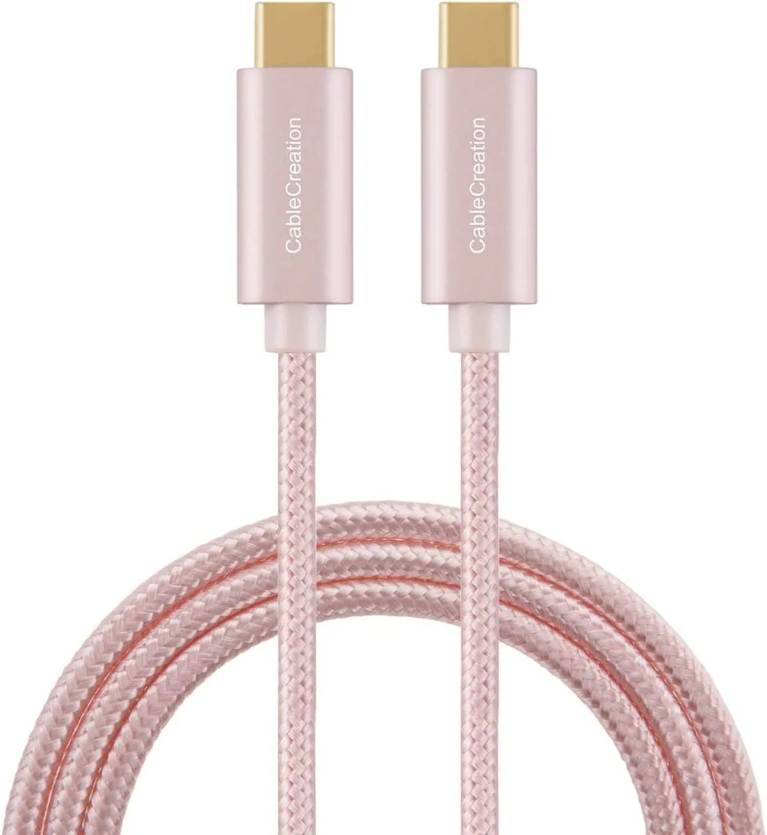 CableCreation CableCreation USB C to USB C cable 10ft 60W 480Mbps Rose Gold — product photo