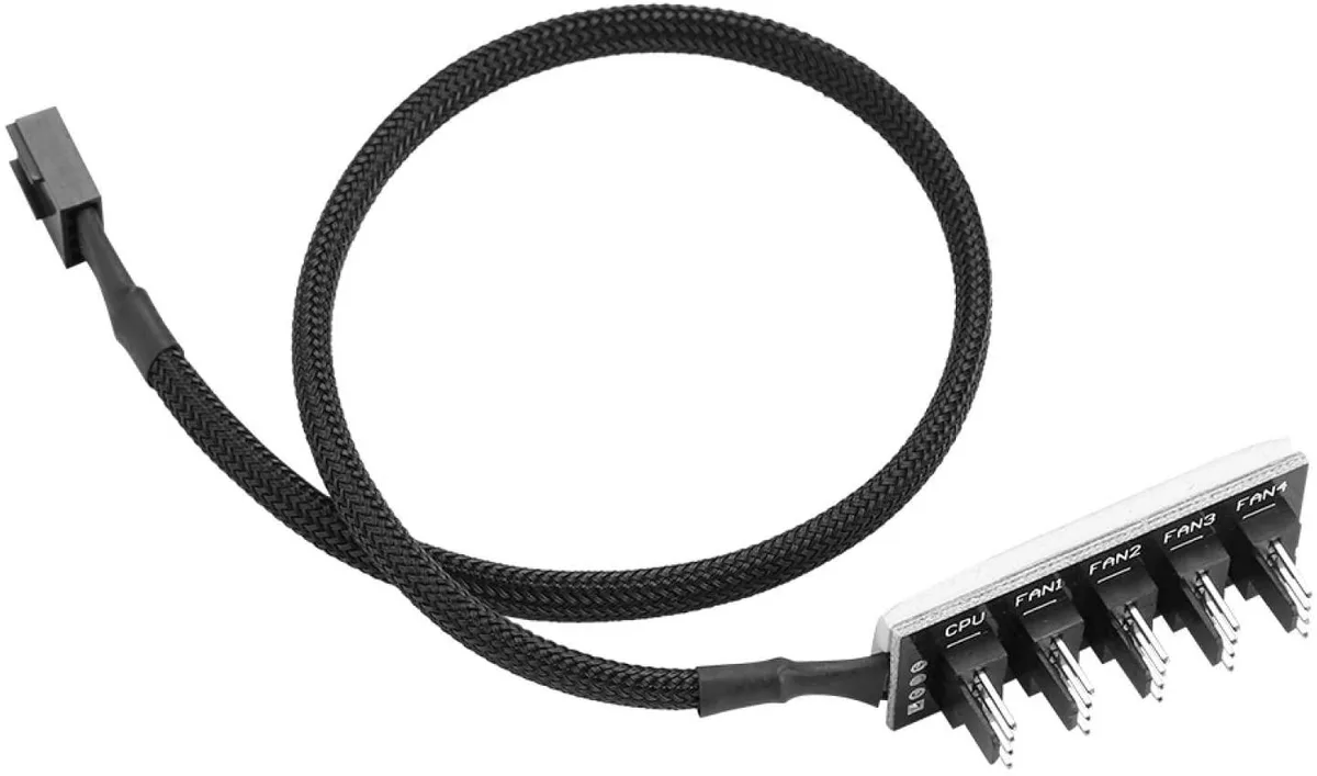 CAFELE CAFELE 5-Port PWM Fan Hub Splitter 1-to-5 39cm — product photo