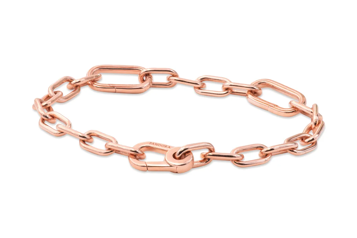 PANDORA PANDORA ME Link Chain Bracelet 14ct Rose Gold-Plated Silver — product photo