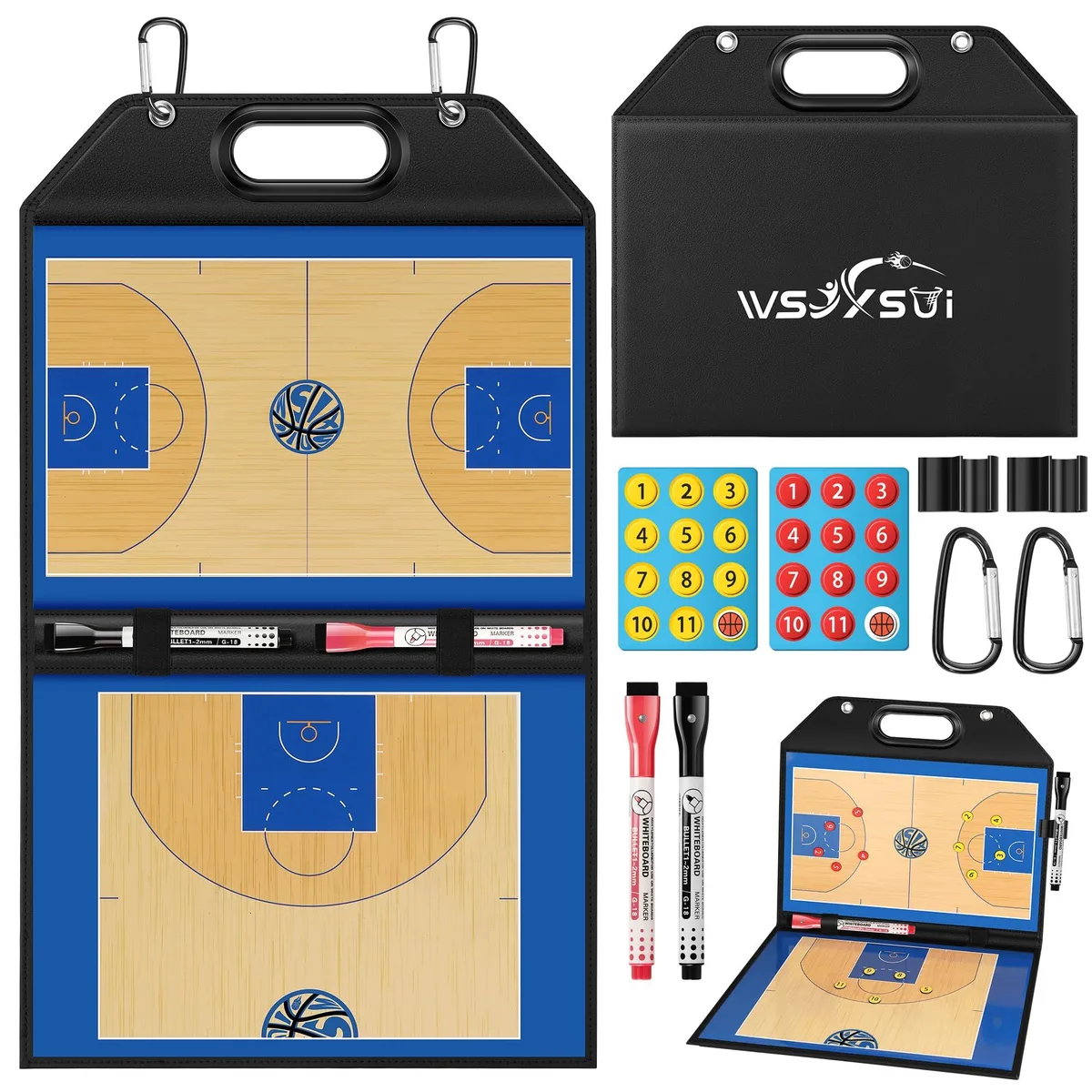 Wsixsui Magnetic Basketball Coaching Board 12 — product photo