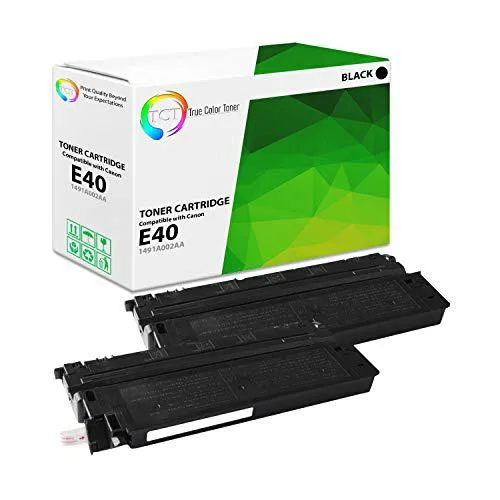 TCT TCT Compatible Toner Cartridge Replacement for Canon E40 1491A002AA Black 2 Pack — product photo