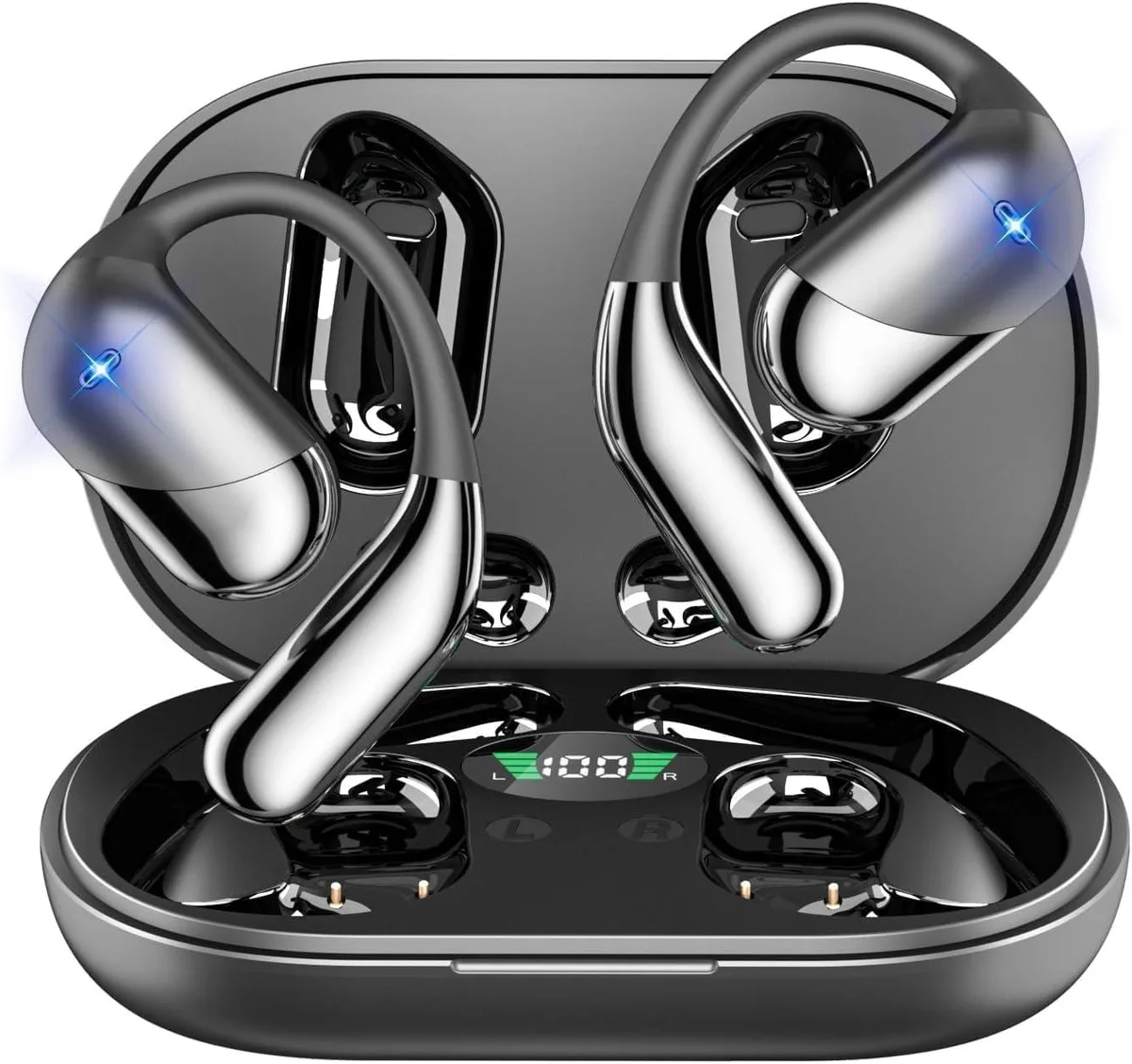YINGHUA YINGHUA Open Ear Clip Bone Conduction Headphones Bluetooth 5.4 12h/60h IPX7 — product photo