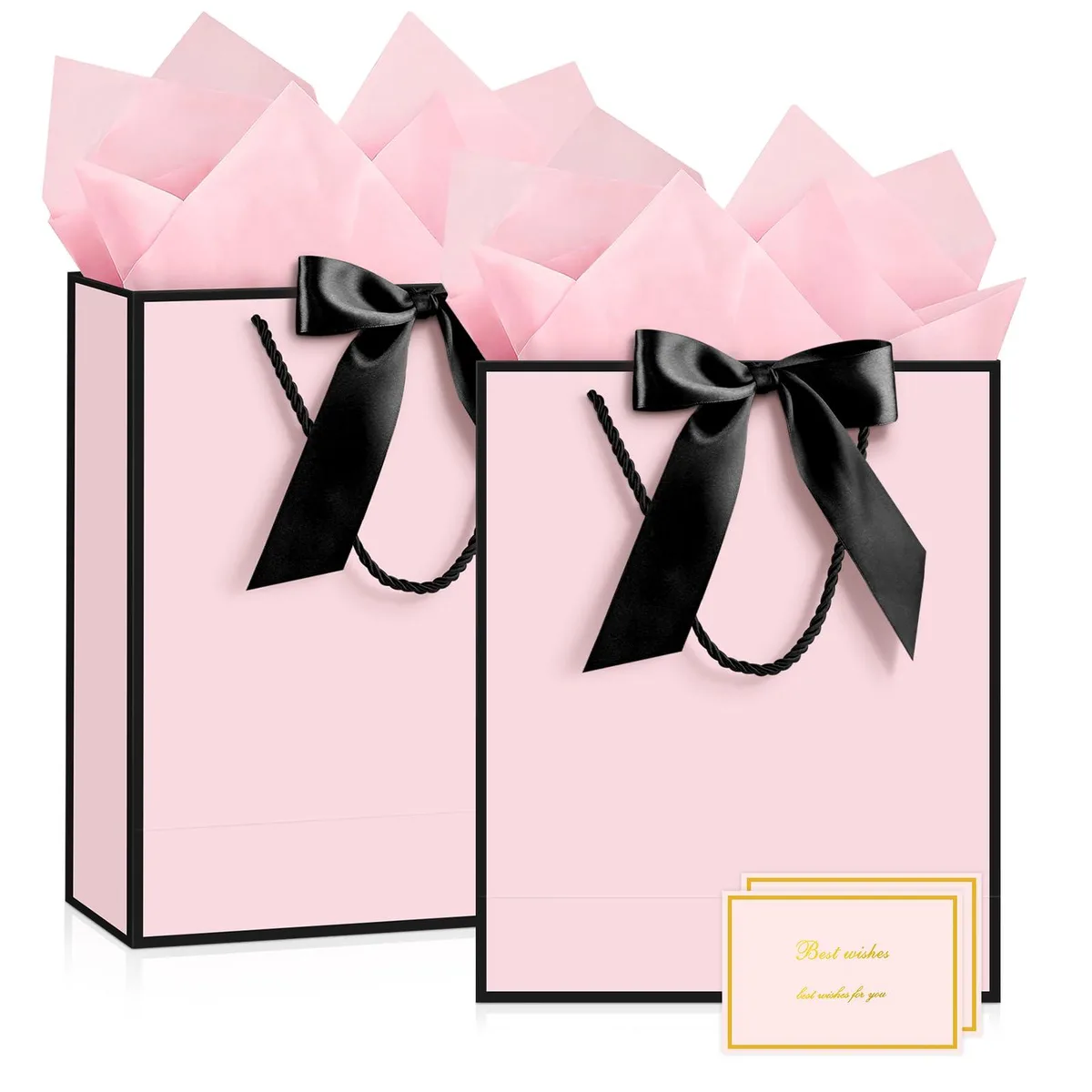  JMANNI 20250618022-US Paper Craft Gift Bag Set 12.6x9.8x3.9in 2pcs — product photo