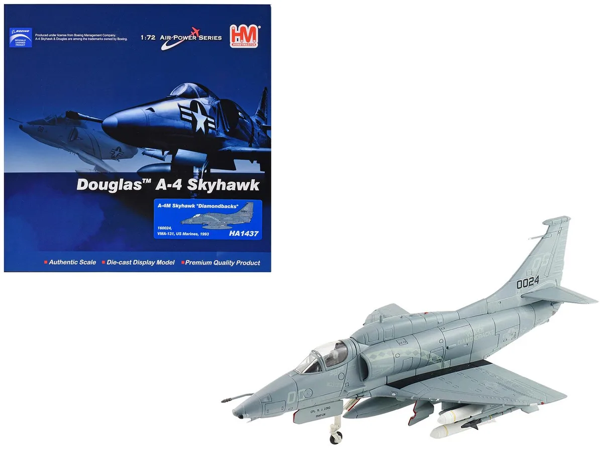 Hobby Master Hobby Master Douglas A-4M Skyhawk VMA-131 Diamondbacks 1993 1/72 Diecast — product photo