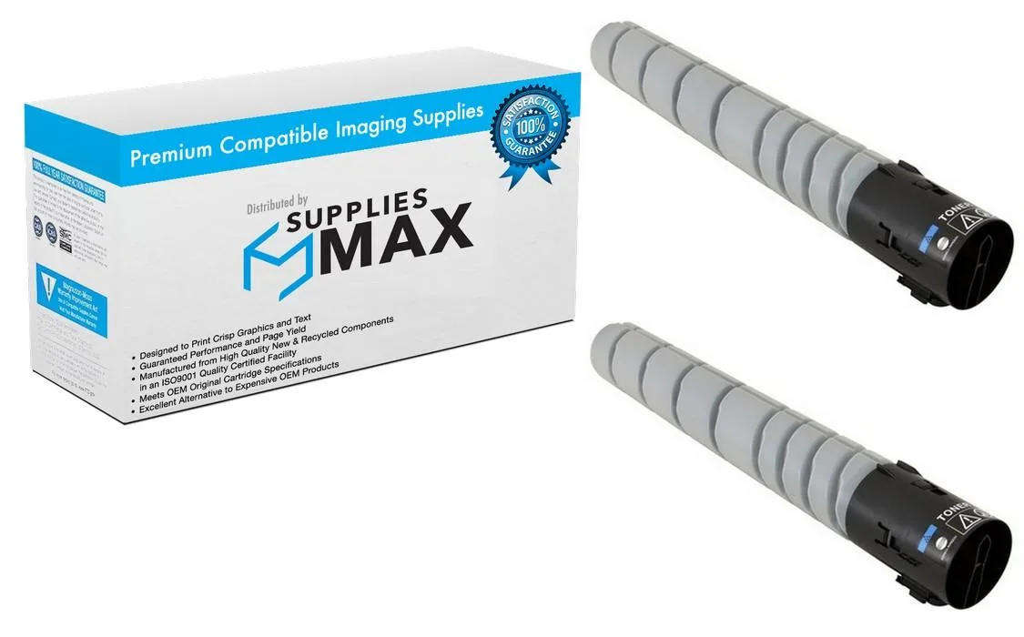 SuppliesMax SuppliesMax KNMAAJ7030_2PK Black Toner Cartridge 2-Pack 28000 Pages — product photo