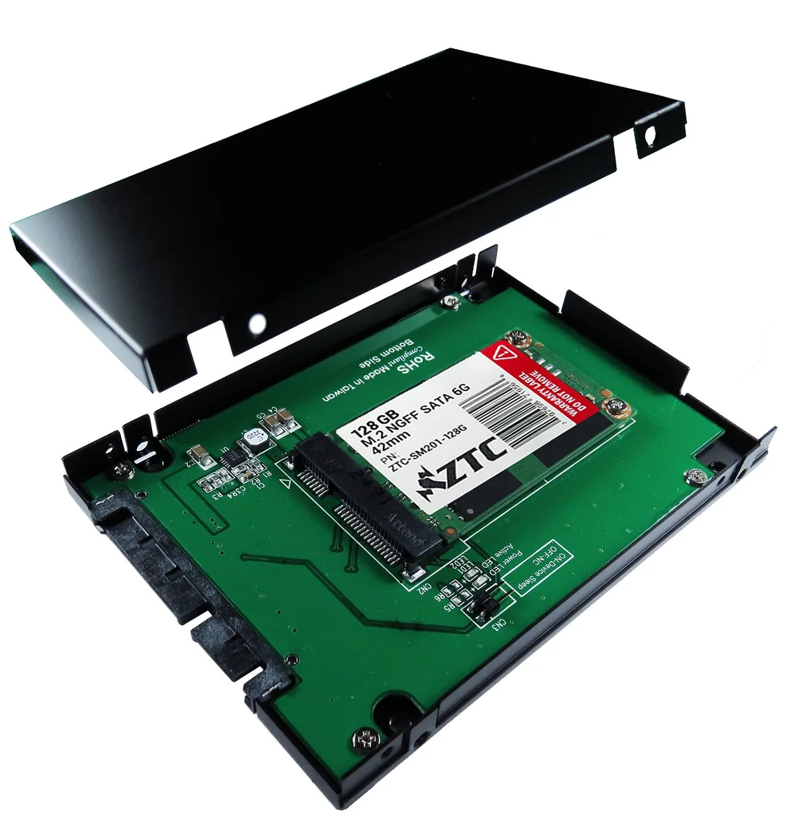 ZTC ZTC ZTC-EN007 2.5" mSATA to SATA drive enclosure — product photo