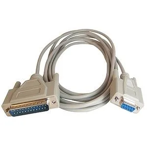 Micro Connectors Micro Connectors AT Modem Serial Cable DB9 Female to DB25 Male 10 ft — product photo