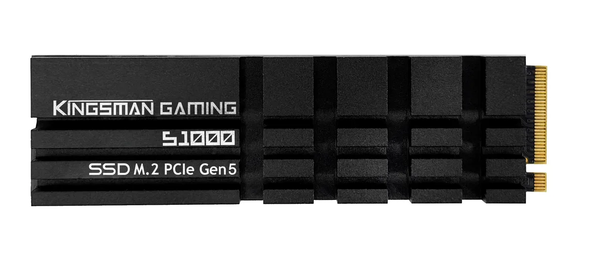 KINGSMAN GAMING KINGSMAN GAMING S1000 M.2 2280 4TB PCIe 5.0x4 with DRAM CACHE and Heatsink internal SSD — product photo