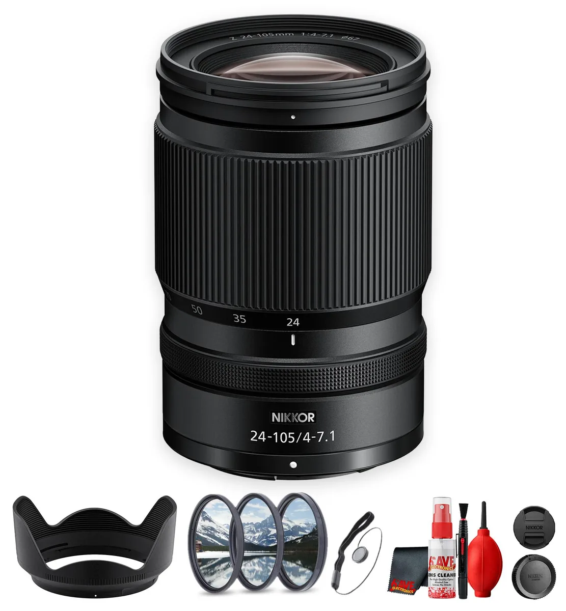 Nikon Inc Nikon Inc NIKKOR Z 24-105mm f/4-7.1 camera lens — product photo