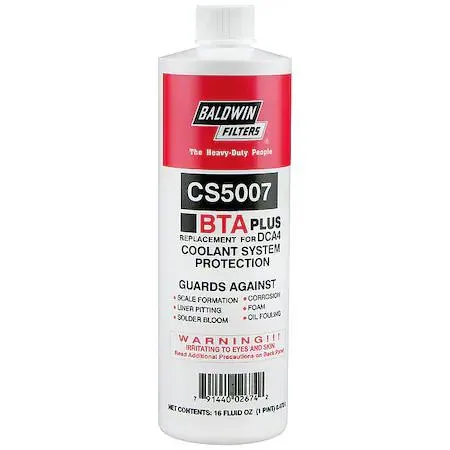 Yellow liquid coolant additive in a 1 pint bottle