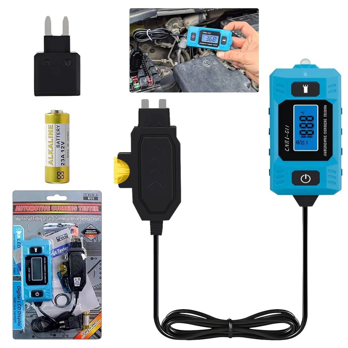  Automotive Circuit Tester 0.01A-19.99A Battery Powered — product photo