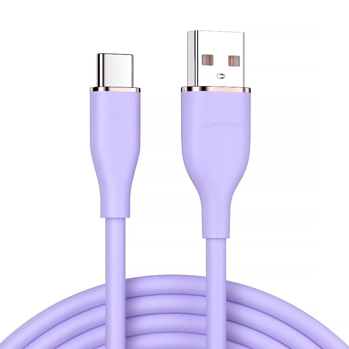 Fervit Fervit USB 2.0 to USB-C 15W Liquid Silicone Cable Purple 2m — product photo