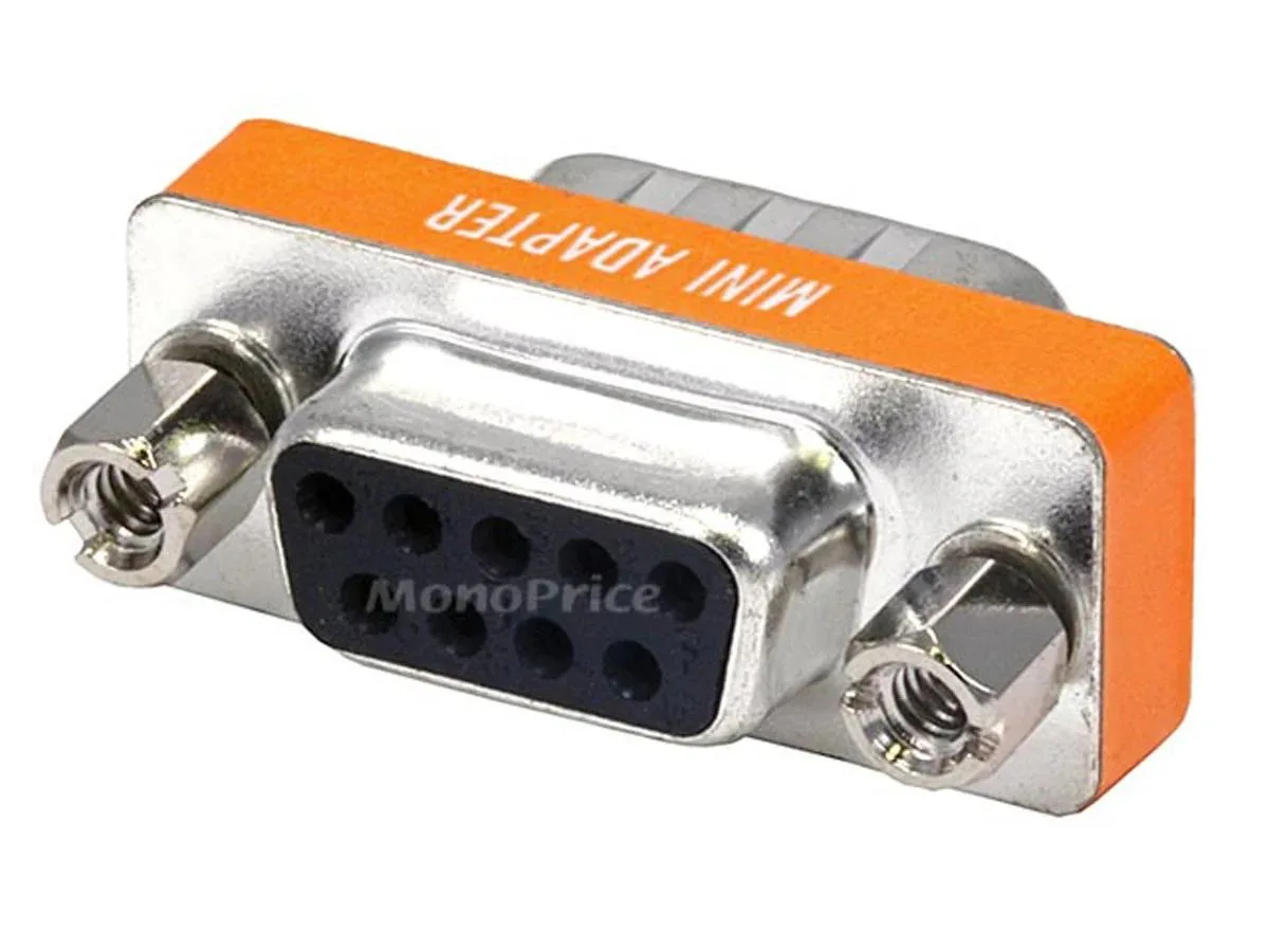 Monoprice Inc. Monoprice Inc. 1203 DB9 Male/Female Mini Null Modem Adapter — product photo