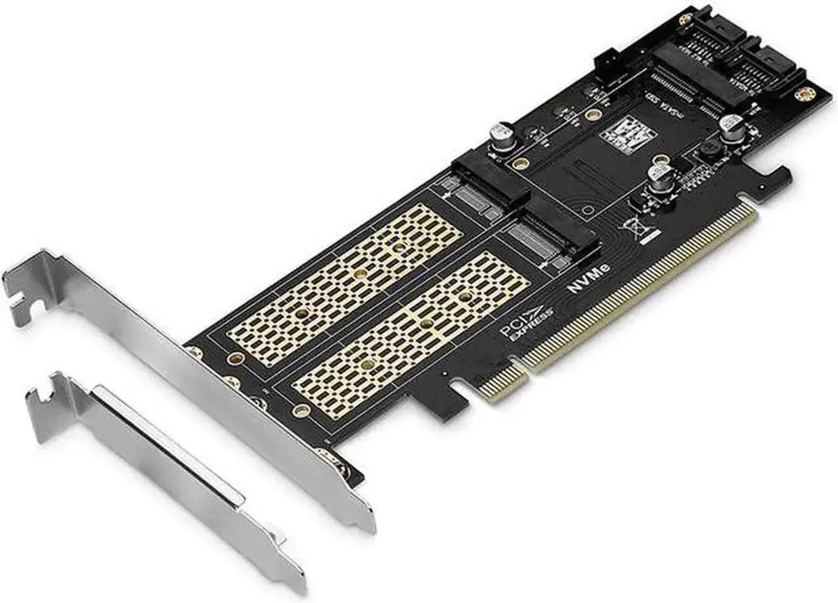 SMUGDESK SMUGDESK 3in1 NVMe SATA mSATA Adapter 2260 2280 — product photo