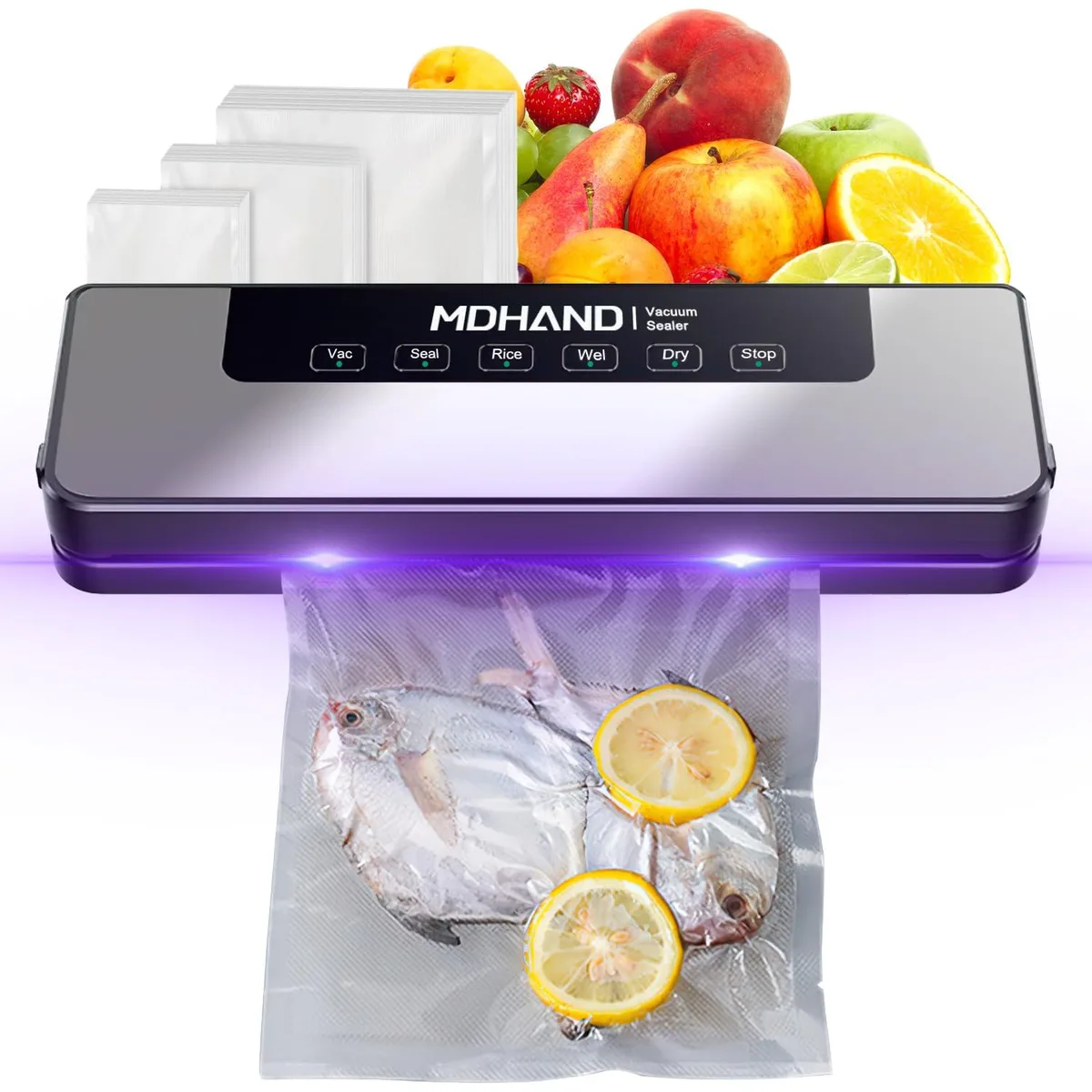  FoodSaver ZKJ01 vacuum sealer 1 L 30 bags 65 dB 0.35 lb — product photo