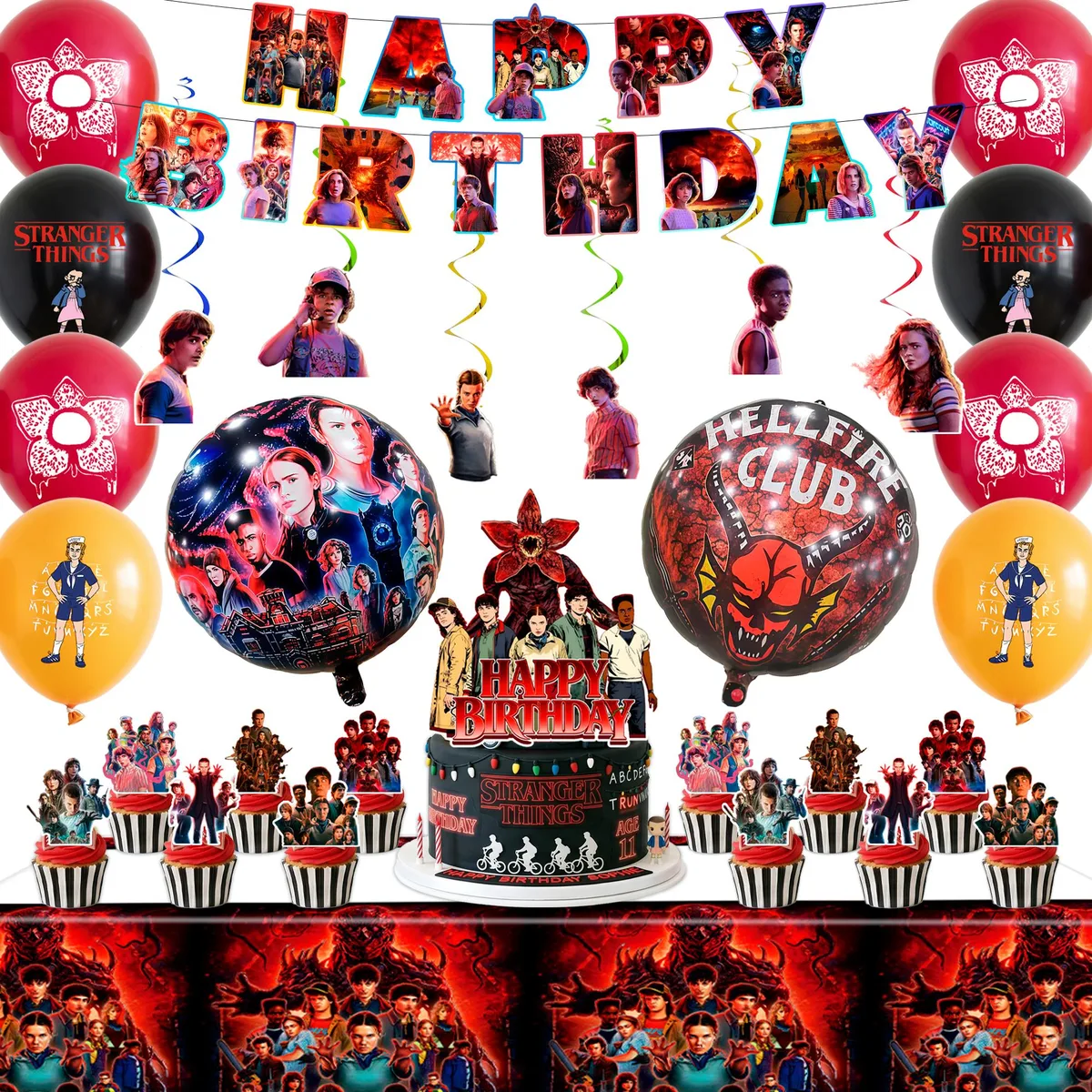 InBoxxarty InBoxxarty Stranger Things Party Supplies Red — product photo
