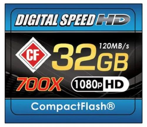 Digital Speed Digital Speed 32GB 700X 120MB/s Error Free CF card — product photo