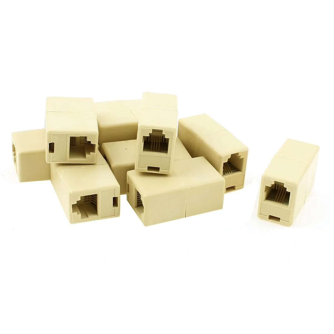 Unique-Bargains Unique-Bargains RJ11 8P8C Female to Female Telephone Connector 10pcs — product photo