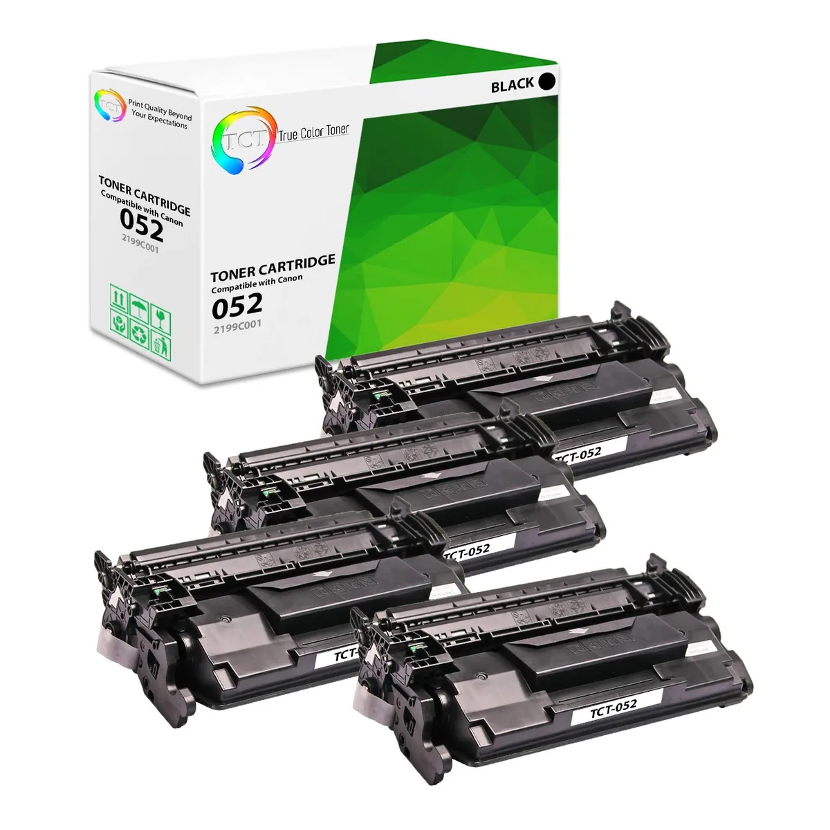 True Color Toner True Color Toner 052 Black 4 Pack Toner Cartridge 3100 Pages — product photo