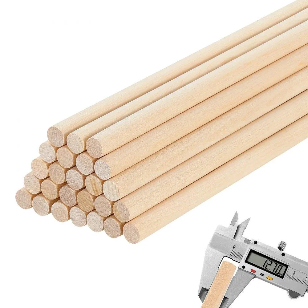 VEVOR VEVOR 25Pcs 1/2 x 12 Inch Birch Dowel Rods — product photo