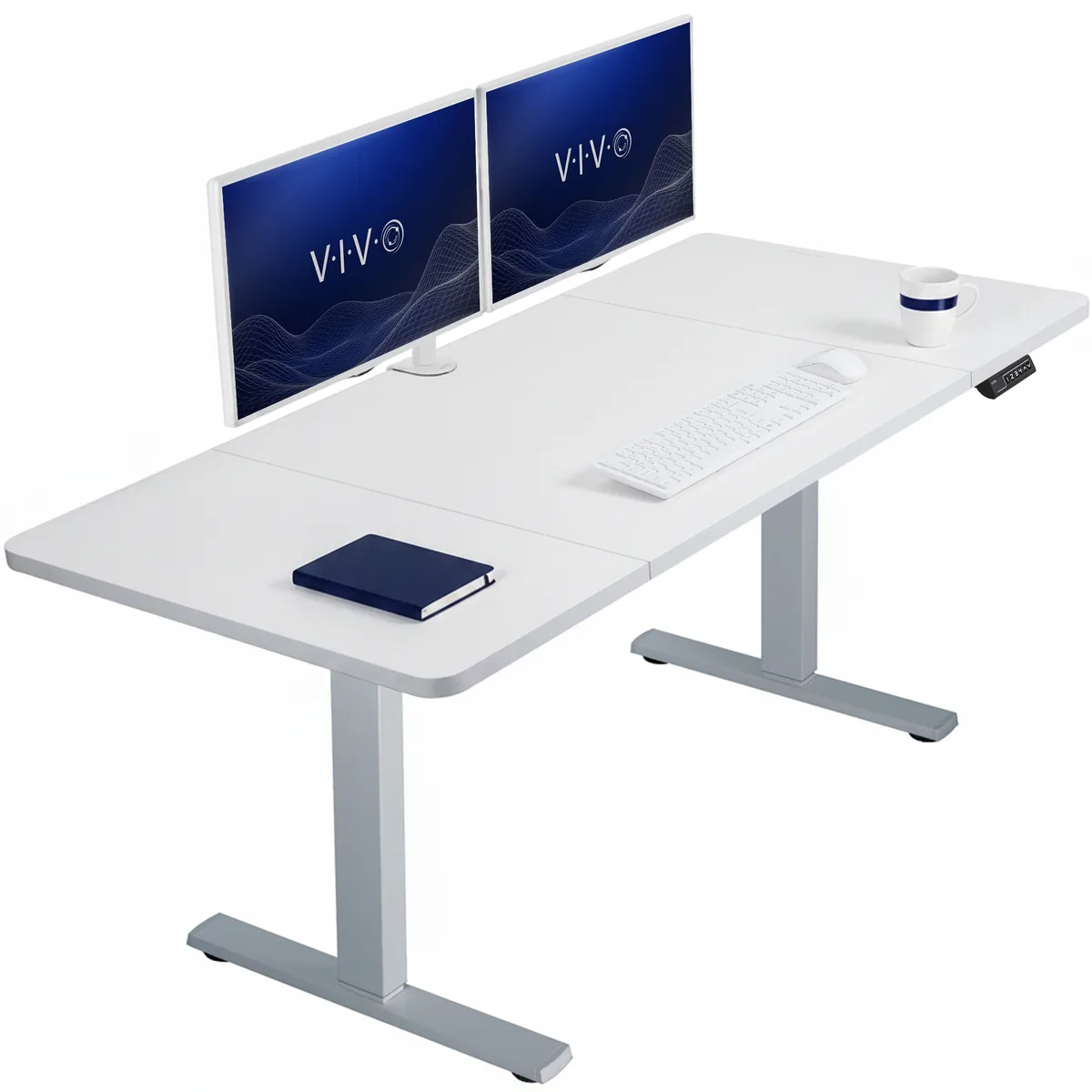 VIVO VIVO Electric Standing Desk 60 x 30 White/Gray — product photo