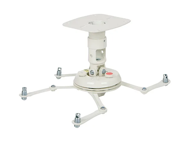 White universal projector mount with four double-jointed arms and 1.5 inch NPT coupler