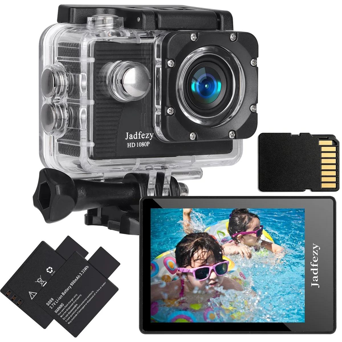 Jadfezy J-03 1080p action camera 32GB — product photo