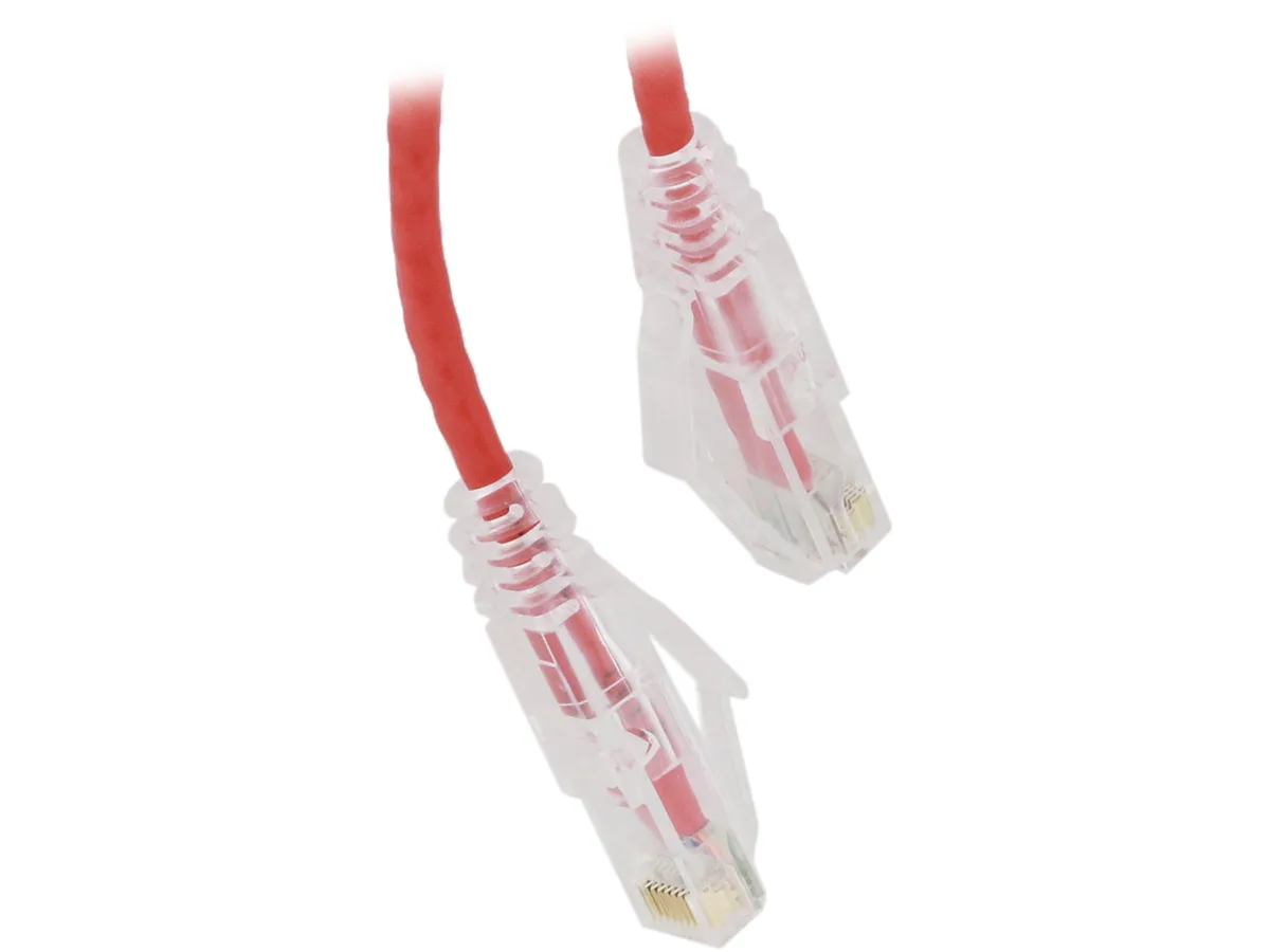 Nippon Labs Nippon Labs SLCAT6-28-20RD network ethernet cable 20 ft 28 AWG Cat 6 550 MHz Red — product photo