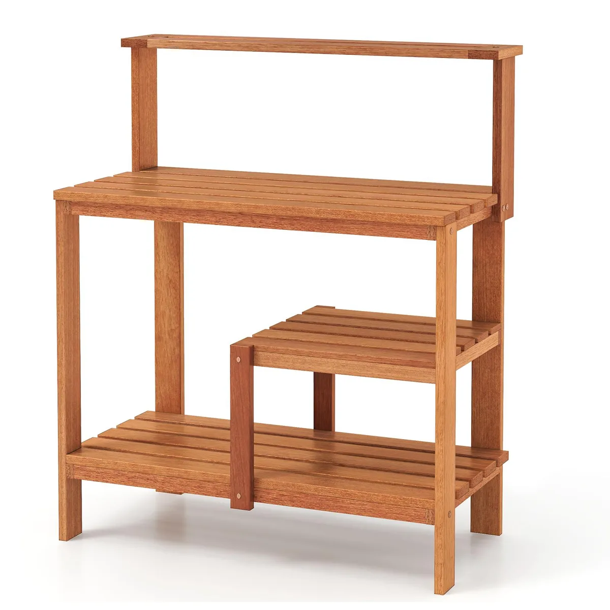 SlickBlue SlickBlue Solid Wood Potting Workstation 35.5" x 19" x 43 — product photo