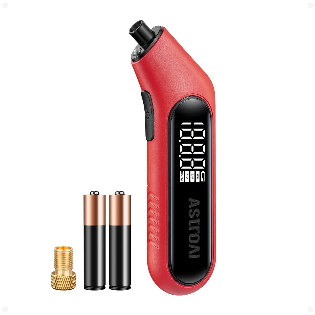 KEHIPI KEHIPI Digital Tire Pressure Gauge 300PSI Red — product photo