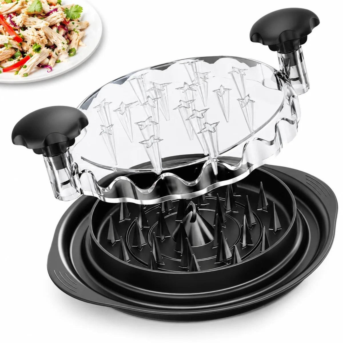  Meterk CHS001 11Inch Chicken Shredder Silver Stainless Steel — product photo