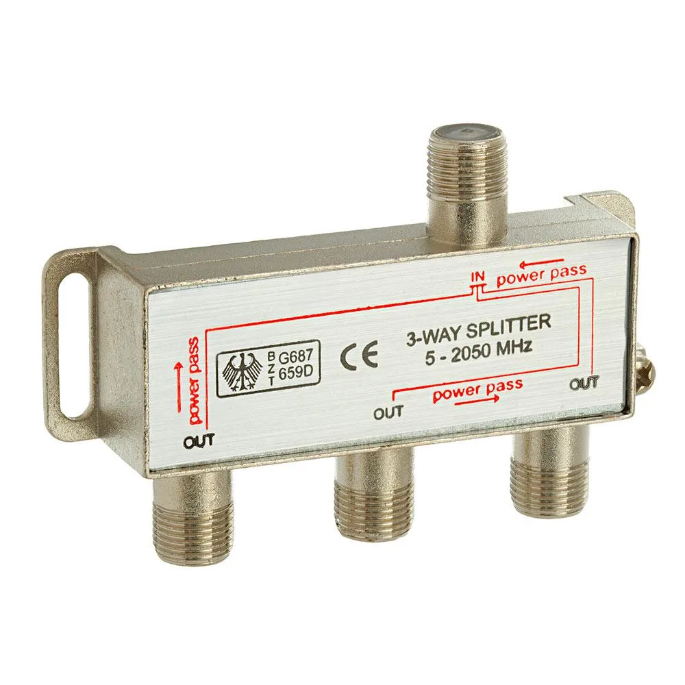 CMPLE CMPLE 3-Way F-Type Splitter 5-2050MHz 75Ohm — product photo