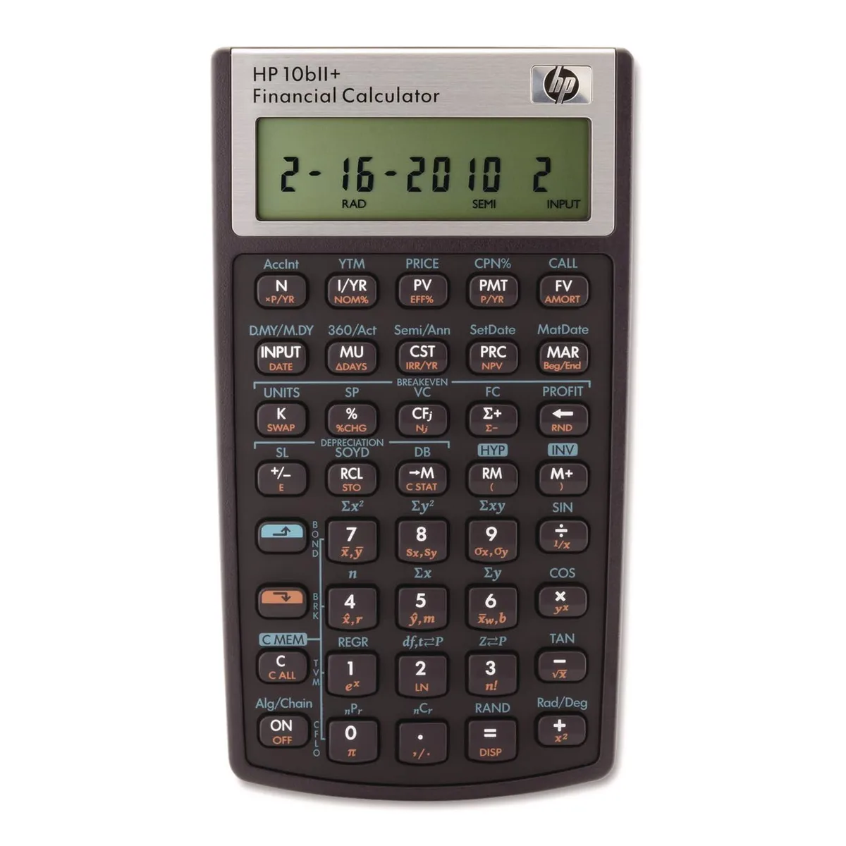  HP HEW2716570 10bII+ Financial Calculator 12-Digit LCD — product photo