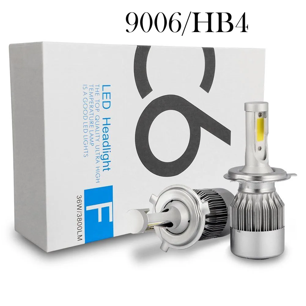 LUOM LUOM JC6-9006 9006/HB4 LED Headlight Kit 72W 7600LM 6000K Pair — product photo