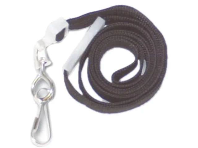 Advantus Advantus 75404 Deluxe Safety Lanyard J-Hook 36" Black 24/Box — product photo
