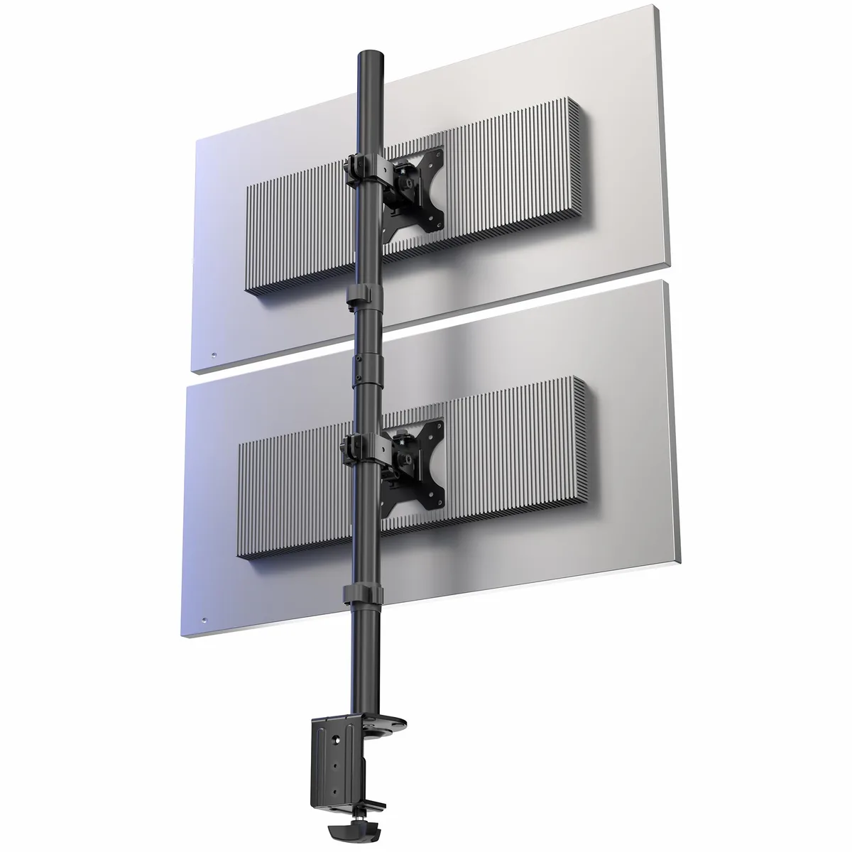 VIVO VIVO Dual Stacked Monitor Stand 2 Screens 13-34in 22lb Black — product photo