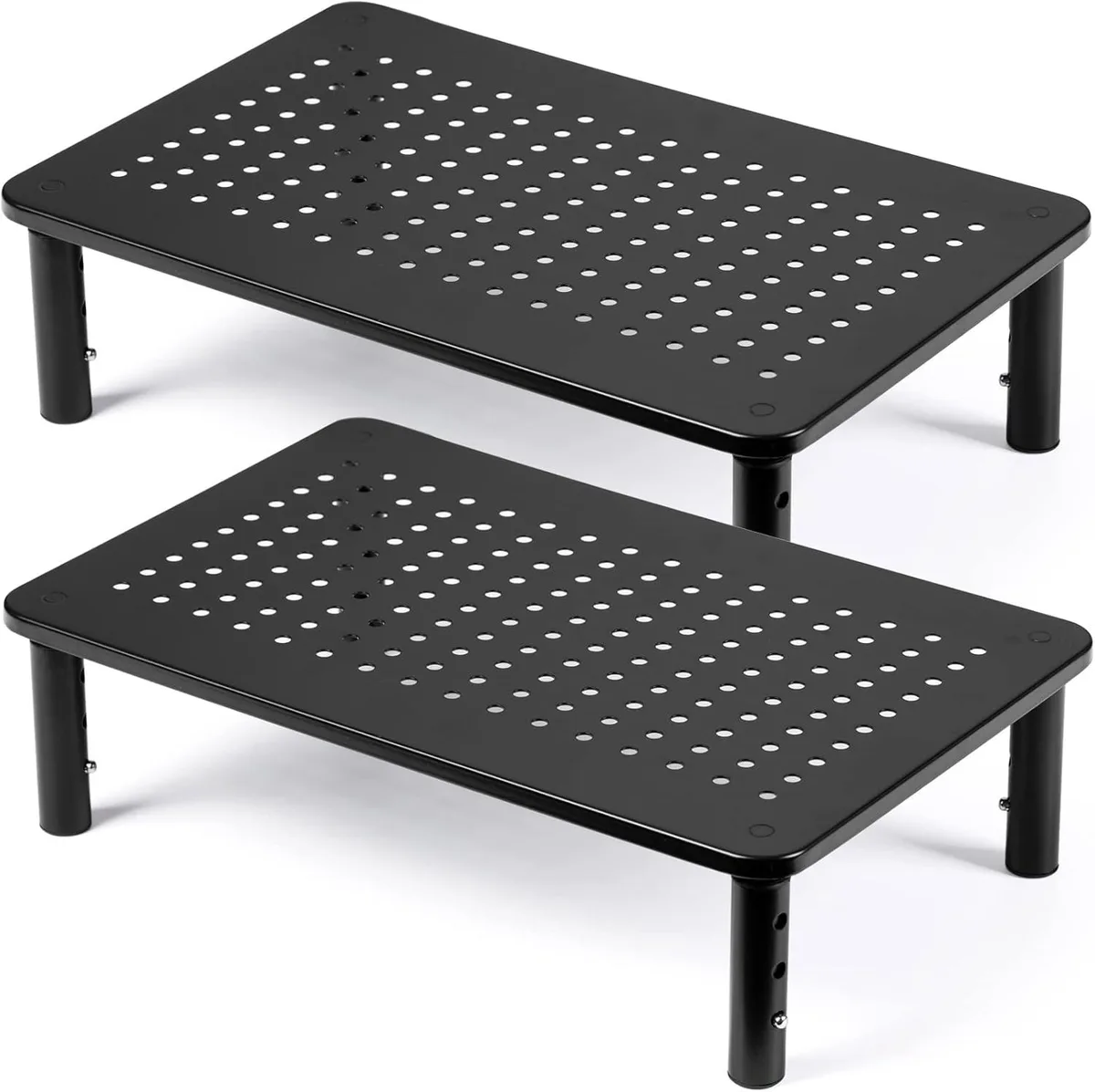 PISKEKAT PISKEKAT 2 Pack Desktop Riser 3.9/4.7/5.5" 14.6x9.2" server rack — product photo