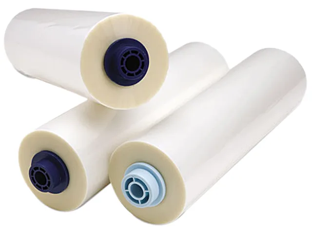 GBC GBC 3125362EZ Laminating Film, 3 mil, 11.5" x 200 ft, Clear, Glossy, 2 Rolls — product photo