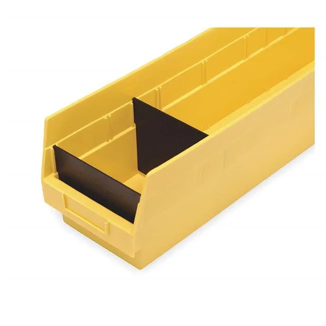Quantum Storage Systems Quantum Storage Systems DSB209/210/216 Plastic Divider Black 8 3/8 in L 1/2 in H Pack of 50 — product photo