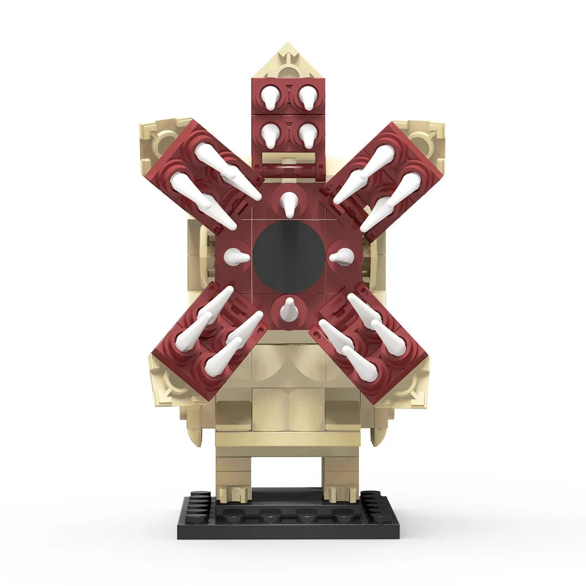 Colourful 159-piece Demogorgon building brick set in plastic box