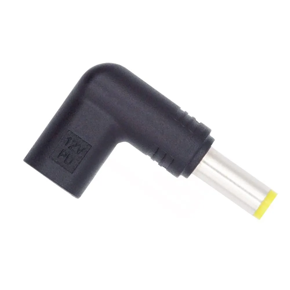 LORDWORLD LORDWORLD USB 3.1 Type-C Female to DC 12V 5.5x2.5mm 90° PD Trigger — product photo