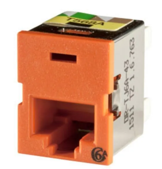 ORTRONICS ORTRONICS OR-TJ6A-43 Cat6a RJ45 Jack Orange — product photo