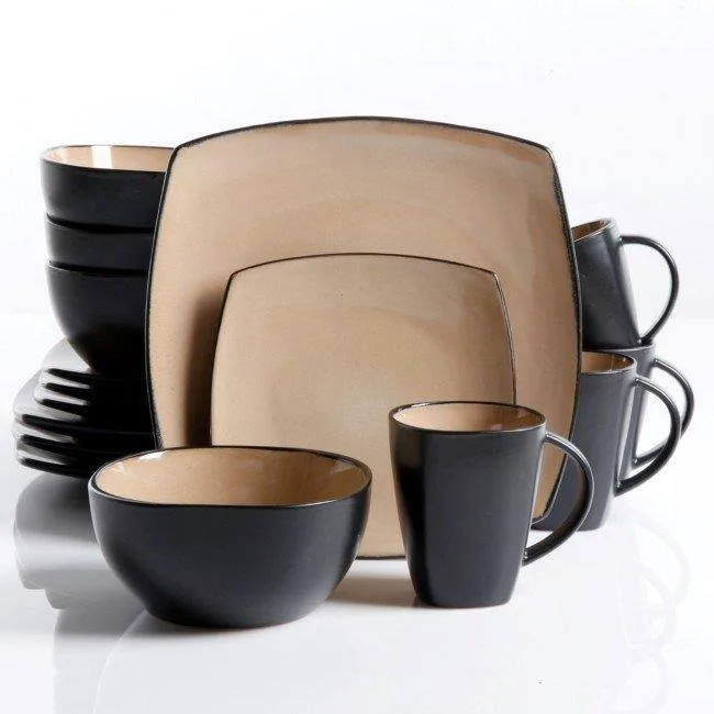 Gibson Gibson 69467.16 dinnerware set, taupe, 16 pieces — foto do produto