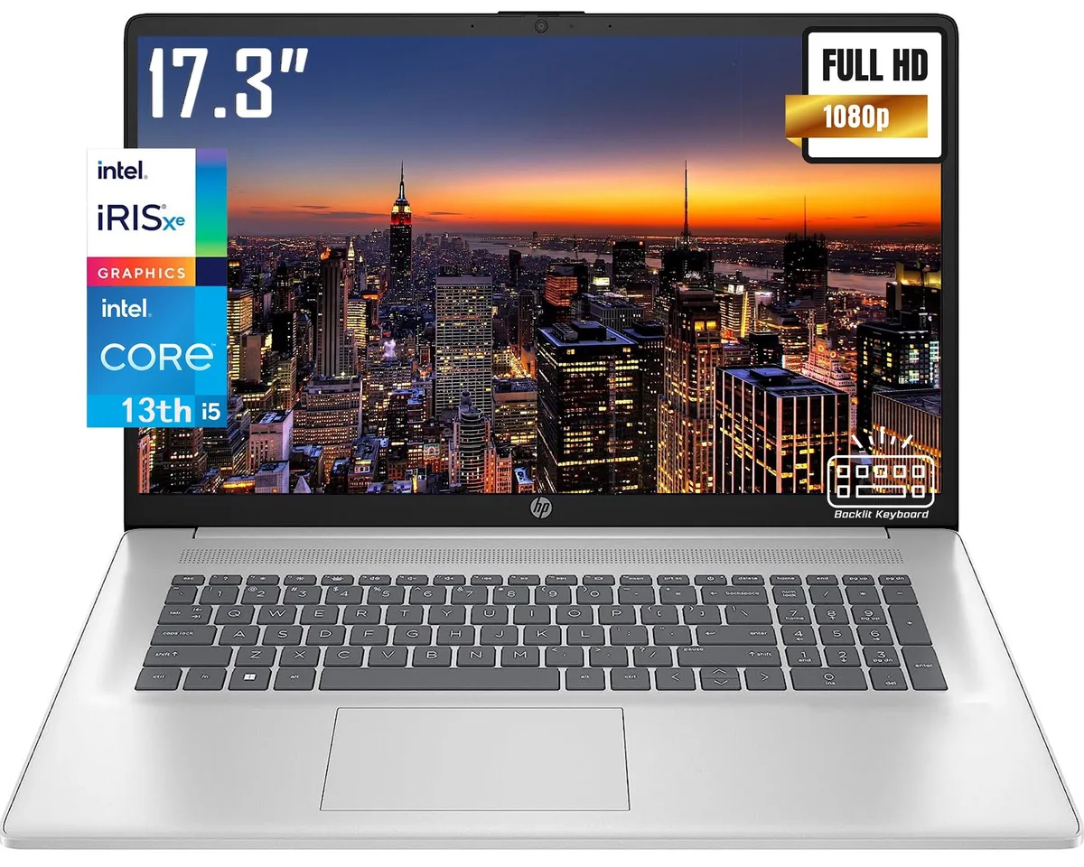HP HP 17.3 laptop i5-1335U 16GB 512GB Silver — product photo