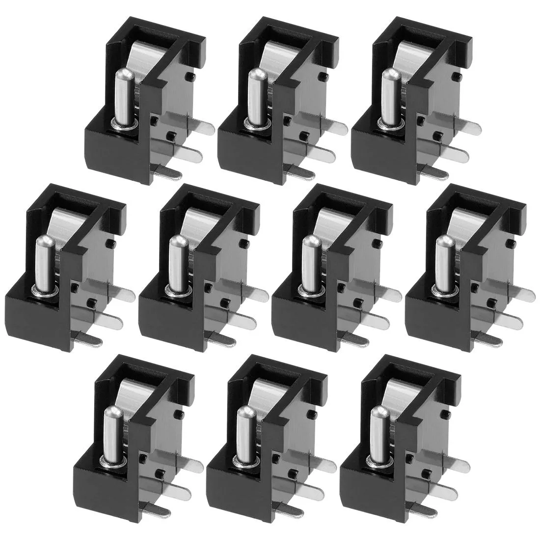 Unique-Bargains Unique-Bargains 10pcs DC004 5.5x2.1mm 3 Pin PCB Mount Straight Blade Plug — product photo