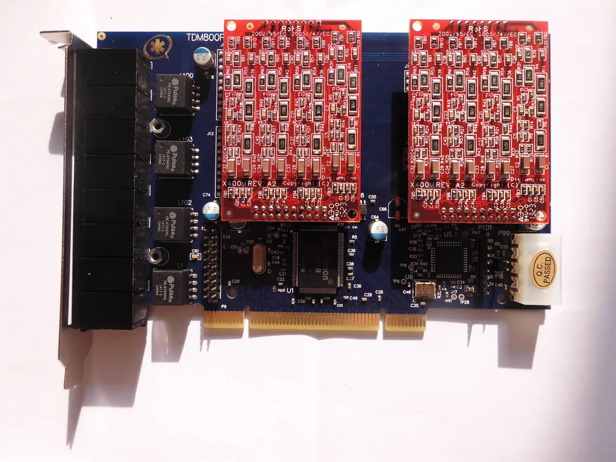 SunnyStar Co., Ltd SunnyStar Co., Ltd TDM800P 8 FXO PCI Telephone Accessory — product photo
