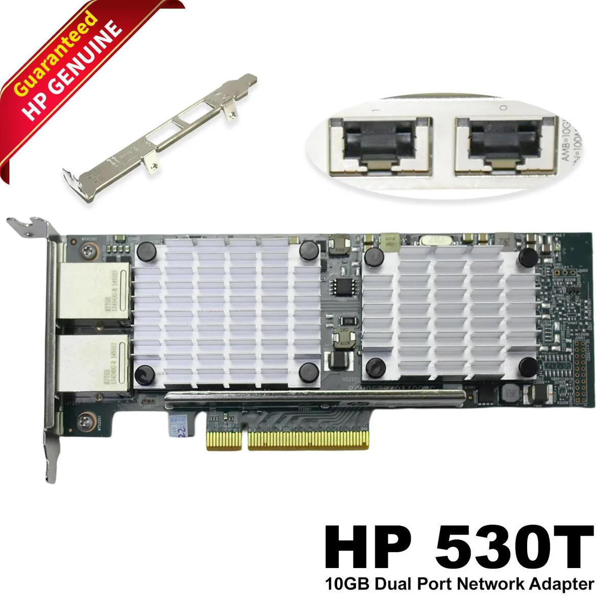 HP HP Ethernet 10Gb 2-port 530T Adapter 656596-B21 Low-Profile PCIe network card — product photo