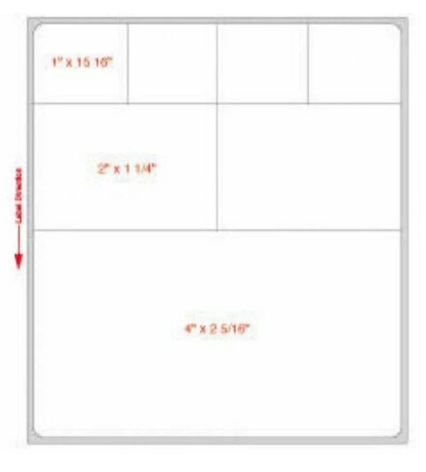 Label Accessories Label Accessories Cerner LPN6S Direct Thermal Labels 4 x 4-1/2" White 2000 per case — product photo